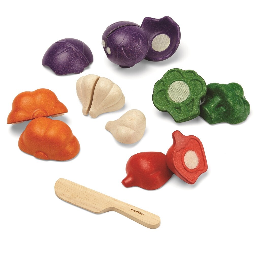 Plan Toys 5 Colours Veggie Set Wooden Toys & Eco Toys AfterPay Australia