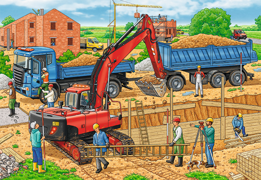 Ravensburger Busy Construction Site Kids Jigsaw Puzzle. Fun ...