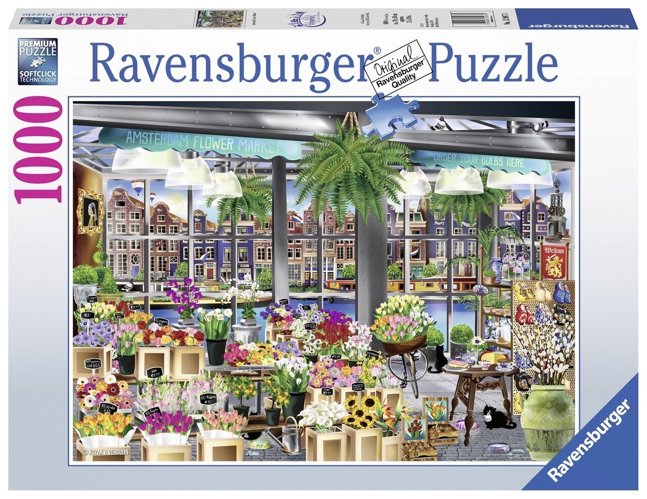 Ravensburger Wanderlust Amsterdam Flower Market Puzzle Buy Adult Jigsaw Puzzles With Afterpay