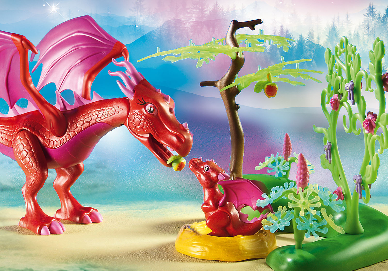 Playmobil Fairies | Friendly Dragon with Baby 9134 | Educational Role