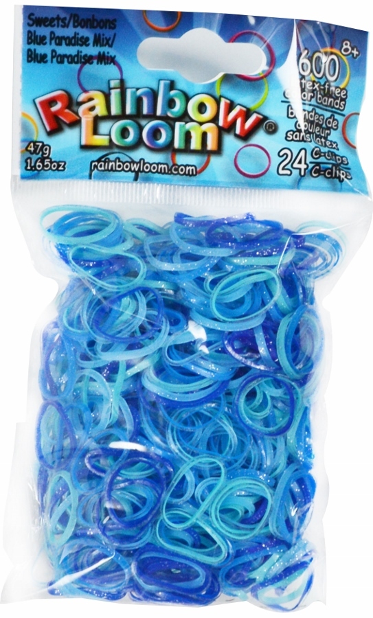 Blue Paradise Mix Sweets Rainbow Loom Bands from Australia's Official ...