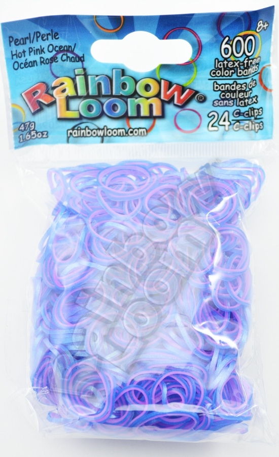 Hot Pink/Ocean Pearl Rainbow Loom Bands from Australia's Official ...