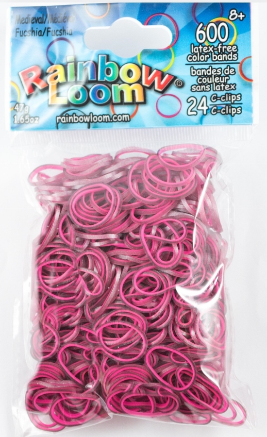 Fucshia Pink Medieval Rainbow Loom Bands from Australia's Official ...