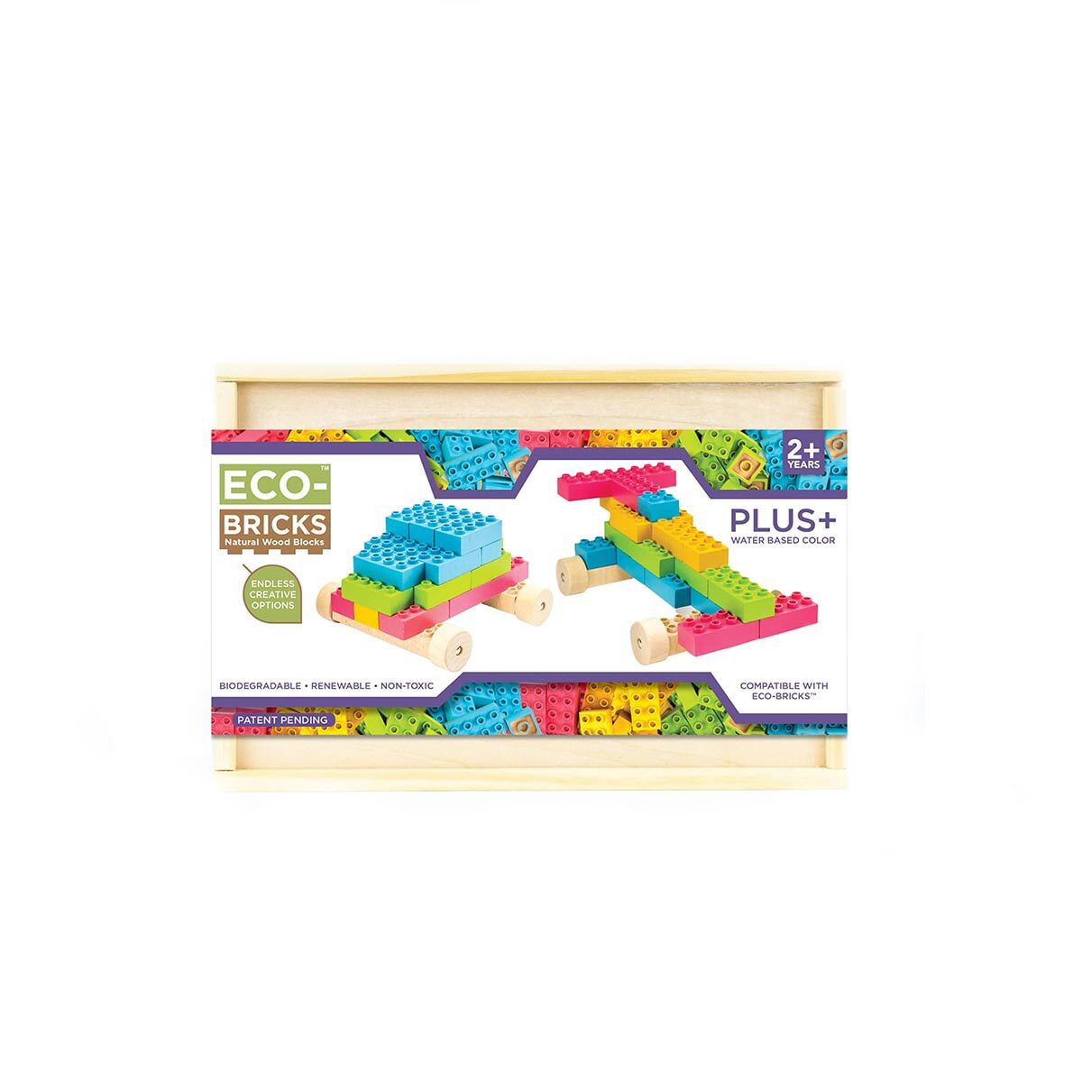 Bamboo Bricks 145 Piece- Sustainable Biodegradable Construction Toys