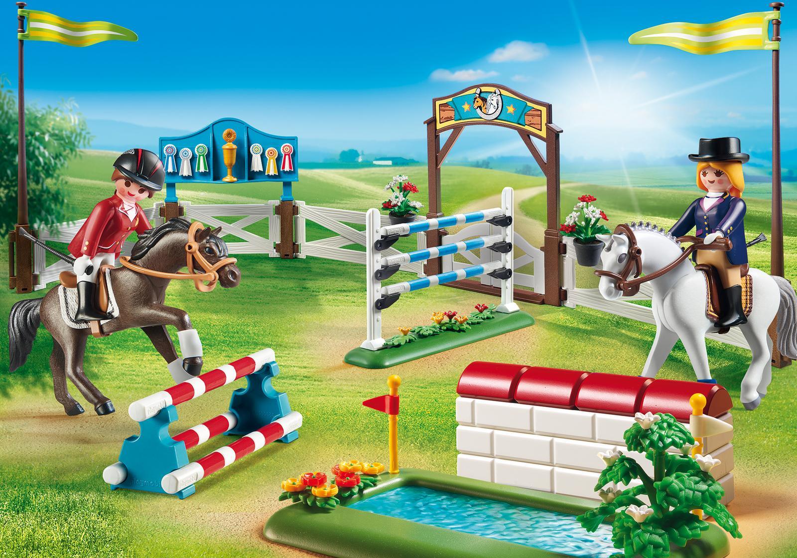 toy horse jumping set