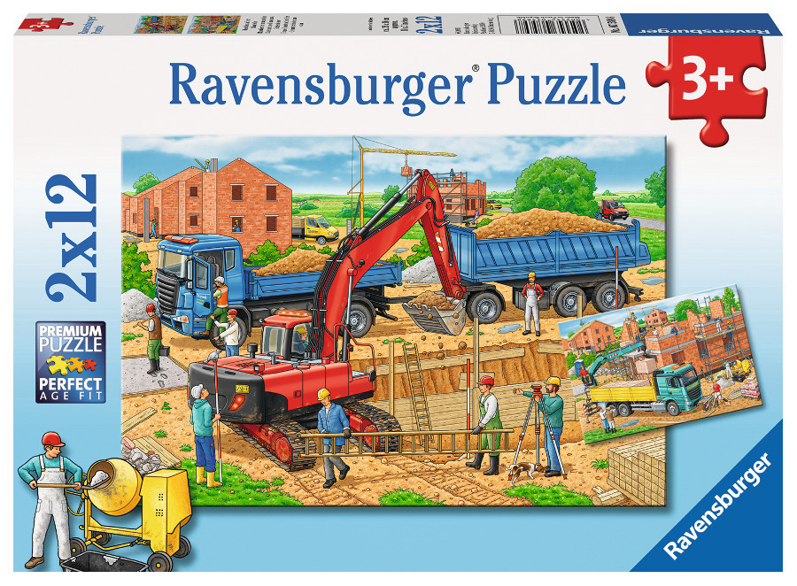 Ravensburger Busy Construction Site Kids Jigsaw Puzzle. Fun ...