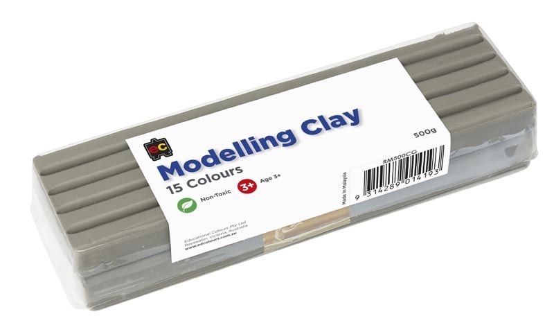 grey modelling clay