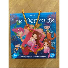 Sassi 3D Puzzle And Book Set - The Mermaids, 40pcs