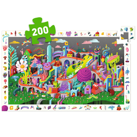 Djeco Crazy Town Observation Jigsaw Puzzle 200pc