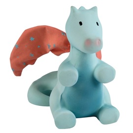 Tikiri Fairytales Sunrise Dragon | Natural Rubber Rattle & Teether Toy