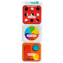 Play Tab Sensory Set 2 (Trackball Tile, Color Wheel, Switches Tile)