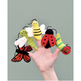 Insects and Bugs - Finger Puppet Set 5pcs