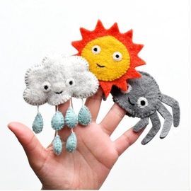 Incy Wincy Spider Finger Puppet Set 5pc