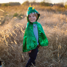 Metallic Green dragon Cape (Size2-3)