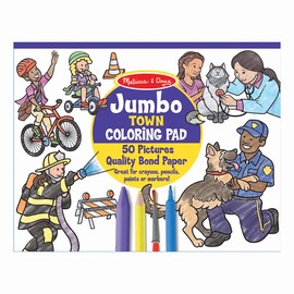 Melissa & Doug Jumbo Colouring Activity Pad - Town