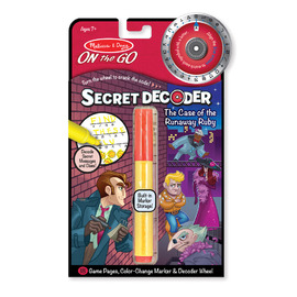 Melissa & Doug - On The Go Secret Decoder Case of The Runaway Ruby Game Book