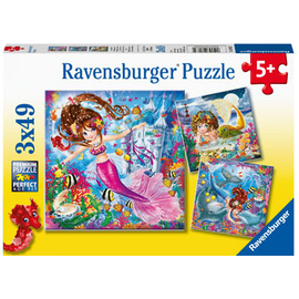 Ravensburger - Charming Mermaids 3x49pc