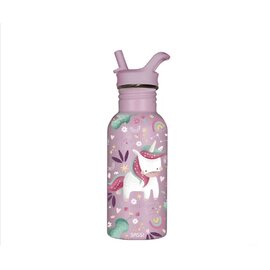 Sassi Stainless Steel Drink Bottle 500ml - Sparkly The Unicorn