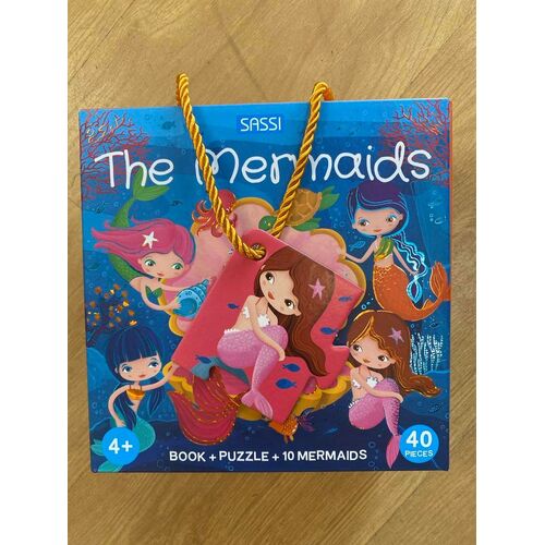 Sassi 3D Puzzle And Book Set - The Mermaids, 40pcs