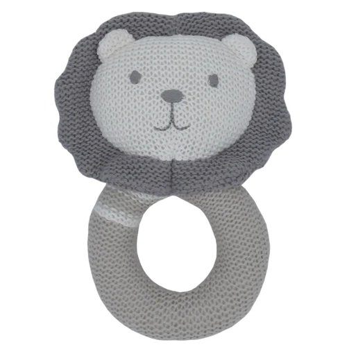 Austin The Lion Knitted Rattle