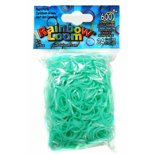 Caribbean Green Pearl Rainbow Loom Bands from Australia's Official ...