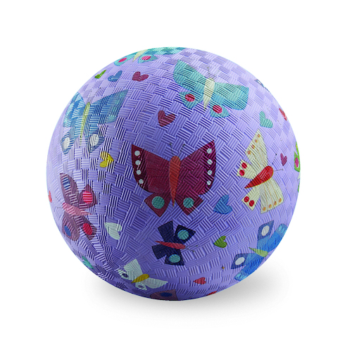 Crocodile Creek 5 Inch Playground Ball - Butterfly Garden