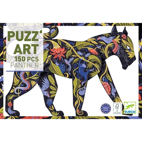 Panther Shaped  150pc Art Puzzle