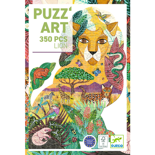 Lion Shaped 350pcs Art Puzzle