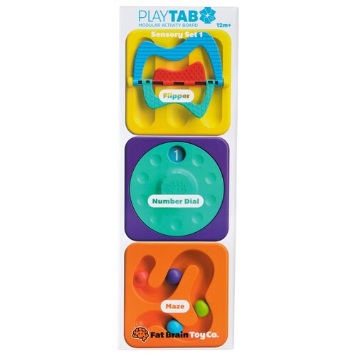 Play Tab Sensory Set 1 ( Flipper, Number Dial, Maze Dial)