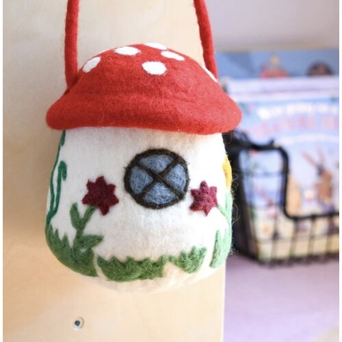 Felt Mushroom Toadstool Bag