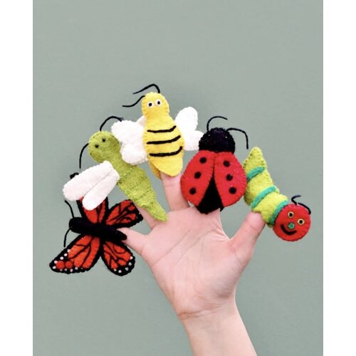 Insects and Bugs - Finger Puppet Set 5pcs