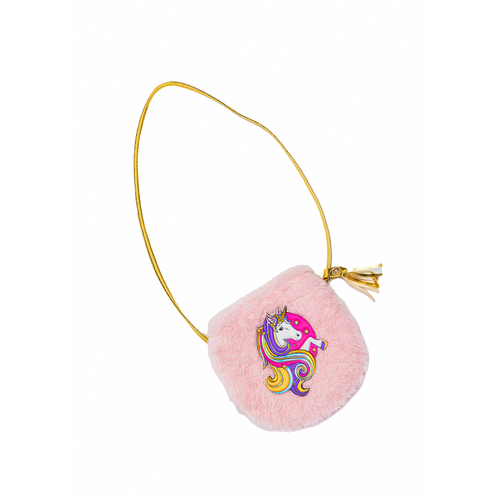 Fluffy Pink Unicorn Petite Purse