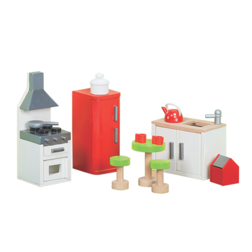 wooden dolls house furniture pack