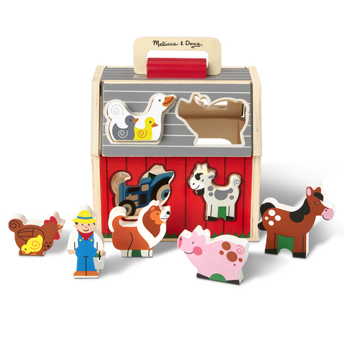 Melissa & Doug Take Along Sorting Barn