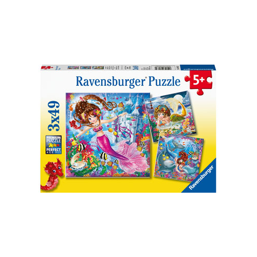 Ravensburger - Charming Mermaids 3x49pc