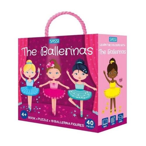 Sassi 3D Puzzle And Book Set - Learn Colours Ballerina, 40pcs