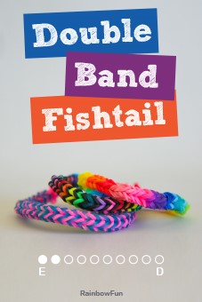 Inverted Fishtail Rainbow Loom Bracelet