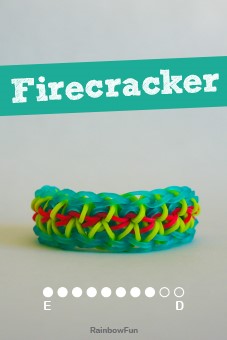 How to Make Rainbow Loom Firecracker Bracelet by Rainbow Fun Looms  AustraliaNew Zealand