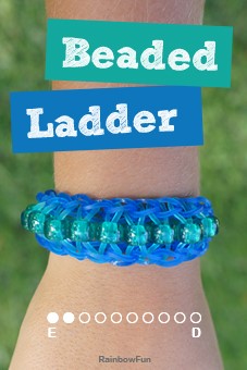 How to make a Rainbow Loom beaded ladder bracelet by Rainbow Fun
